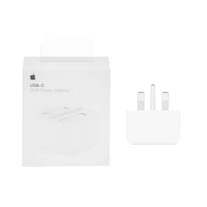 شارژر دیواری اپل 20 وات USB-C سه پین مدل A++ – A2344 B/A – سفید – سفارش ایرلند