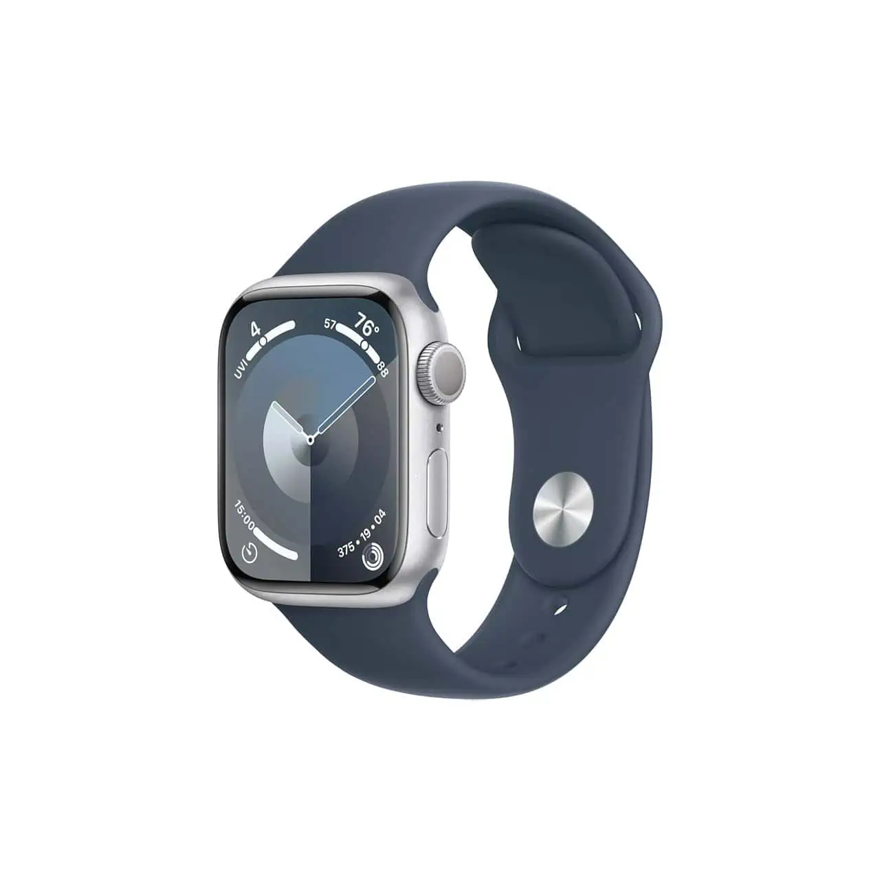 ساعت هوشمند اپل واچ سری 9 مدل Aluminum Case Storm Blue 41MM نقره ای – اصلی