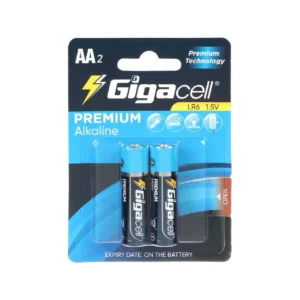 باتری قلمی گیگاسل-AA مدل Premium Alkaline LR6 بسته 2 عددی