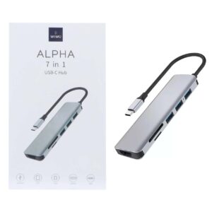 هاب 7 پورت ویوو Type-C مدل A731HC – خاکستری