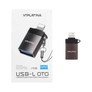 تبدیل Lightning to USB2.0 وی آی پلاتینا مدل VX16 – مشکی