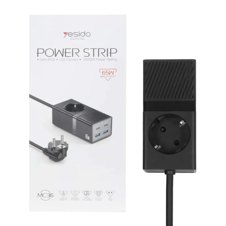 شارژر رومیزی یسیدو مدل MC36 – مشکی