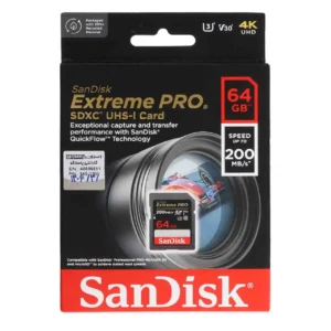 کارت حافظه SDXC سن دیسک مدل Extreme Pro UHS-I U3 ظرفیت 64 گیگابایت