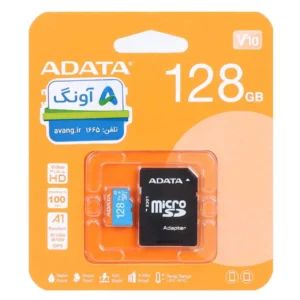 کارت حافظه microSDXC ای دیتا مدل Premier V10 A1 UHS-I ظرفیت 128 گیگابایت