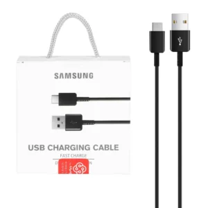 کابل شارژ فست سامسونگ USB – Type-C مدل S10-Eu پک دار – مشکی – درجه یک