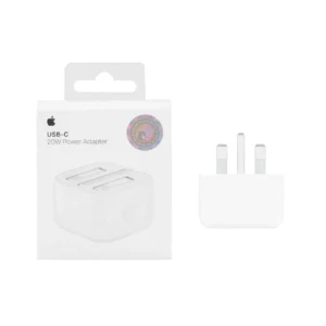 شارژر دیواری اپل 3 پین مدل 20 وات – B/A – سفید – اصلی (New Pack 2024)