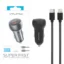 شارژر فندکی (PD و فست-دو پورت) وی آی پلاتینا 50وات مدل VK26L به همراه کابل شارژ Type-C To Lightning – مشکی