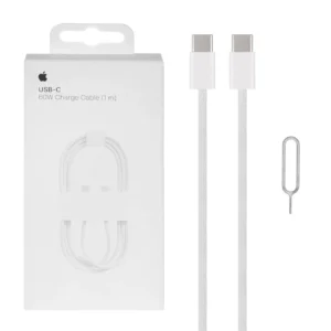 کابل شارژ فست اپل 60 وات مدل آیفون 17 – سفید – اصلی