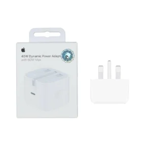 شارژر دیواری اپل 3 پین 40 وات مدل Dynamic Power Adapter with 60W Max – اصلی